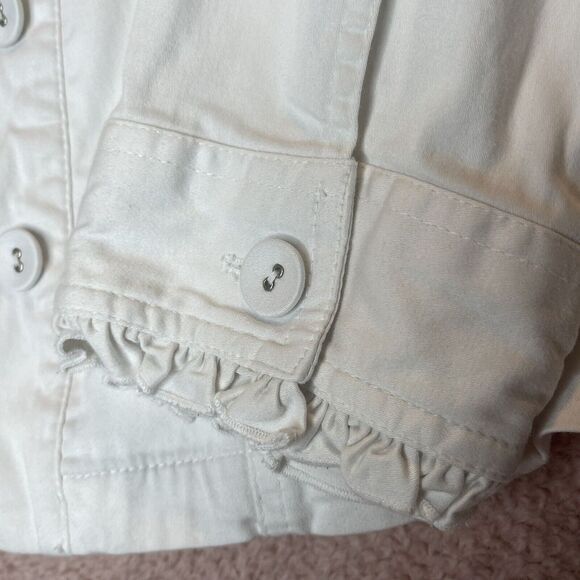Ruby Road Women's Cotton White Eyelet Zipper Jacket Size 12 Stretchy Material - Picture 2 of 8